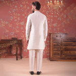 Embroidered Nehru Jacket With Kurta & Pyjama Set